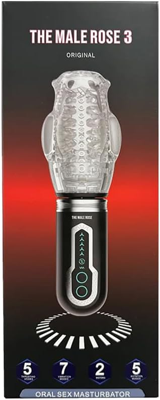 3 Automatic Stroker for Men, 10 Vibrating + 5 Rotating Modes