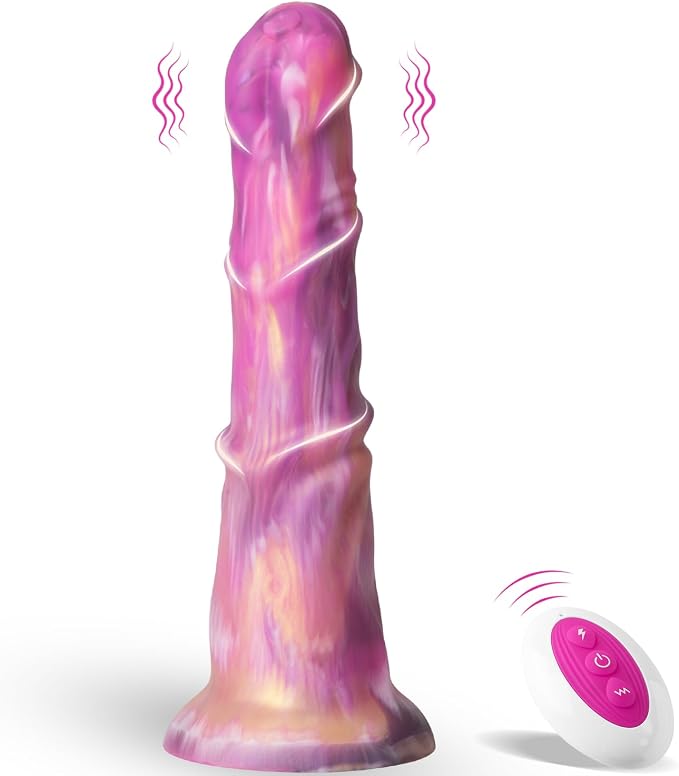 9.25" Fantasy Personal Wellness Massager – Remote-Controlled Silicone Device with 8+1 Comfort Modes, Strong Suction Base, Ergonomic Curved Design & Hands-Free Stability
