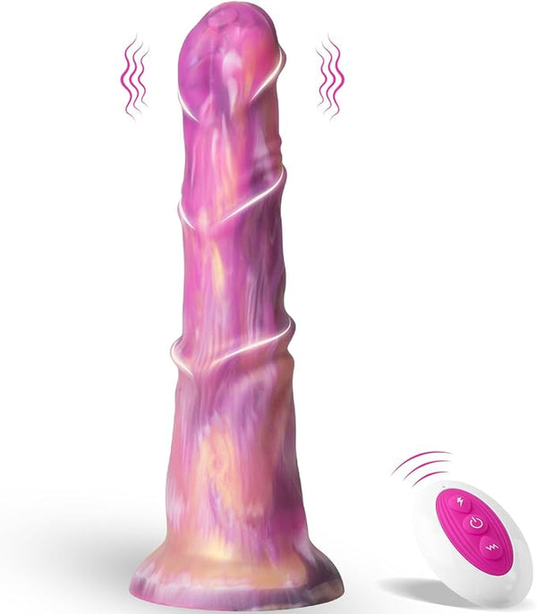 9.25" Fantasy Personal Wellness Massager – Remote-Controlled Silicone Device with 8+1 Comfort Modes, Strong Suction Base, Ergonomic Curved Design & Hands-Free Stability