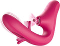 Rose Personal Wellness Massager – Waterproof USB-Rechargeable Silicone Device with 10 Suction, 10 Gentle Flapping & Multi-Vibration Modes, Ergonomic Finger-Friendly Design