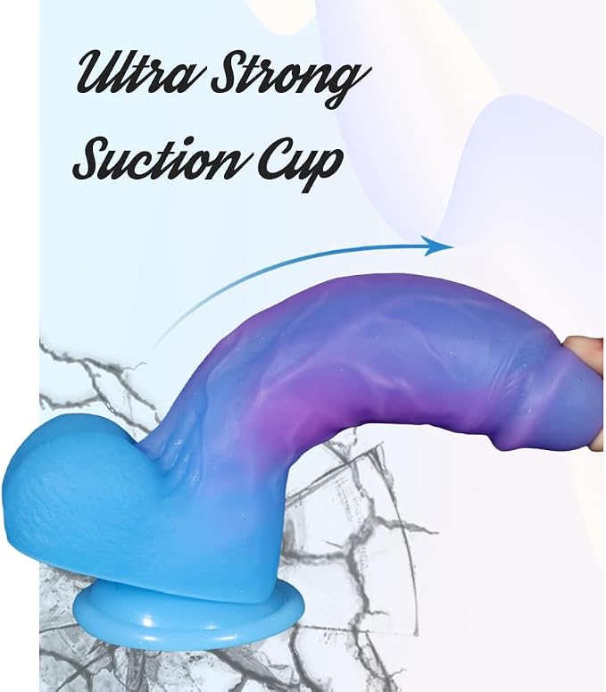 8" Personal Wellness Companion – Premium Gradient Liquid-Silicone Design with Extra-Thick 5.75" Profile, Strong Suction Base, Soft-Touch Finish & Stable Hands-Free Support