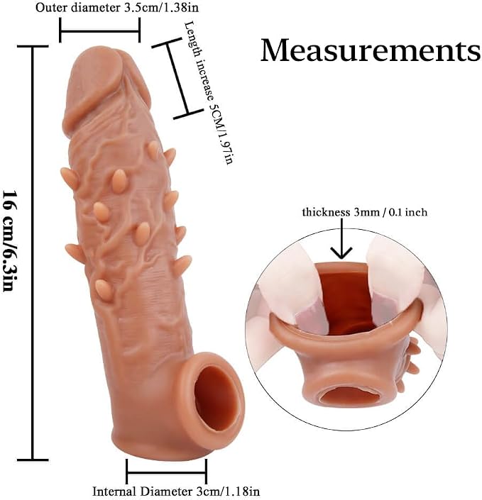 Performance Wellness Sleeve – Premium Reusable Silicone Extension with Ergonomic Contours, Flexible Comfort Fit, Textured Surface & Durable Easy-Care Desig
