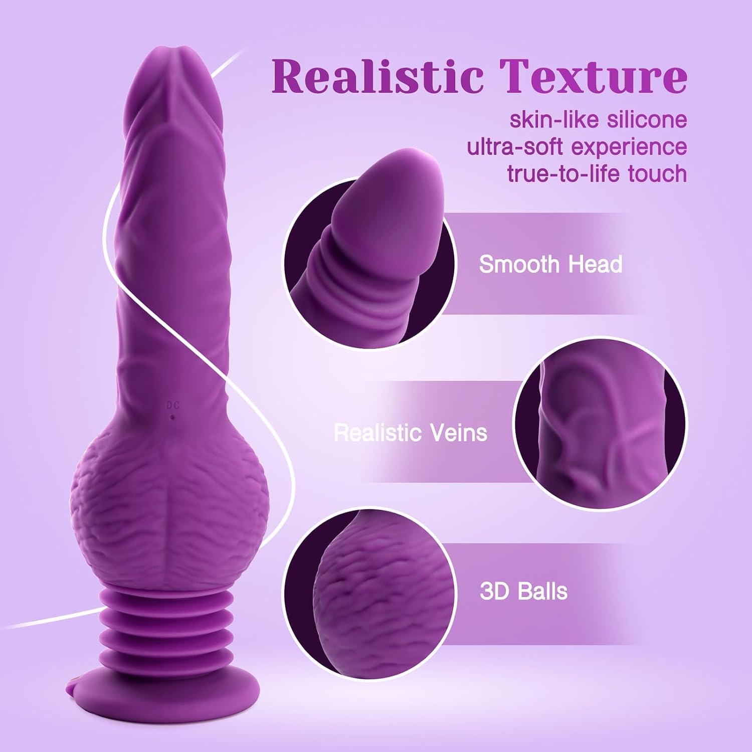 Personal Massager – Rechargeable Wellness Device with 10 Vibration & 3 Dynamic Motion Modes, Ergonomic 9.29-Inch Design, Soft-Touch Comfort & Adjustable Wearable Fit