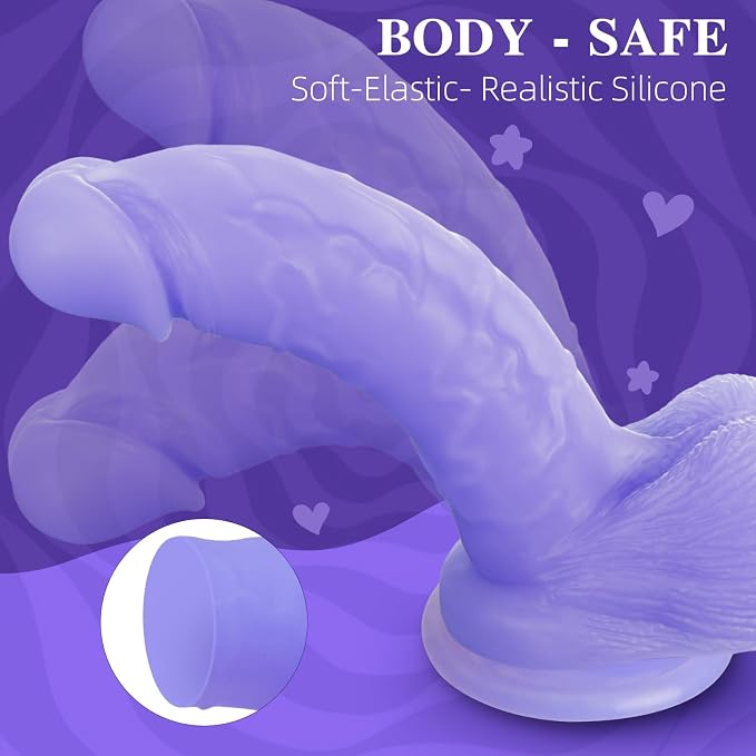 Personal Wellness Companion – Premium Soft-Touch Silicone Design with Strong Suction Base, Hands-Free Stability, Ergonomic 7.7-Inch Profile & Beginner-Friendly Comfort