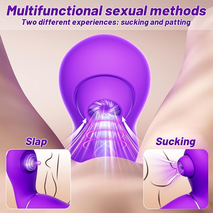 3-in-1 Smart Personal Wellness Massager – App-Controlled Device with 7 Multi-Mode Suction, Flapping & Vibration Settings, Flexible Ergonomic Design & Premium Soft-Touch Finish