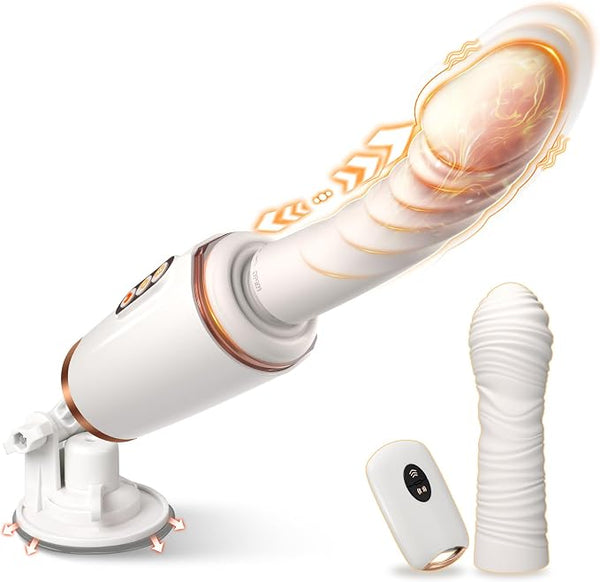 Smart Personal Wellness System – Dual-Head Device with 14 Dynamic Motion & Vibration Modes, Gentle Warming Function, Stable Suction Base & Adjustable Comfort Design