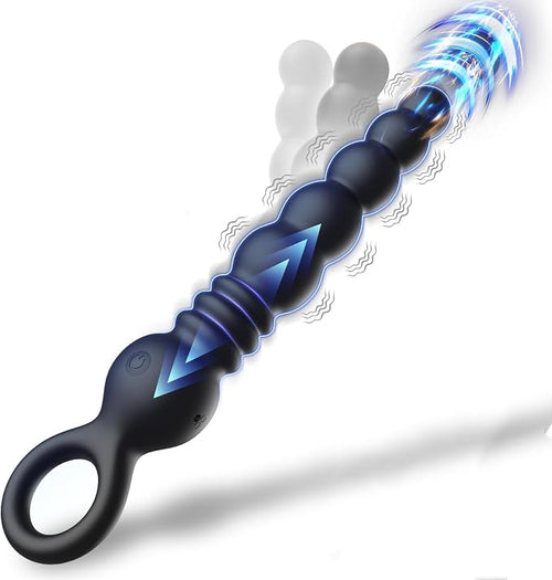 Personal Wellness Massager – App-Controlled Rechargeable Device with 9 Dynamic Motion & Vibration Modes, Flexible Beaded Design, Ergonomic Comfort & Adjustable Fit