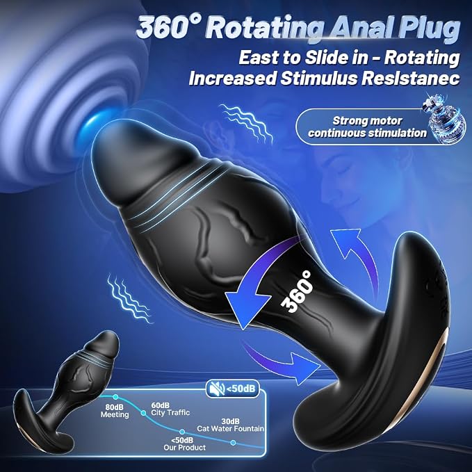 Smart Personal Wellness Massager – App & AI-Controlled Silicone Device with 360° Rotation, Multi-Mode Vibration, Ergonomic Design & Comfortable, Flexible Fit