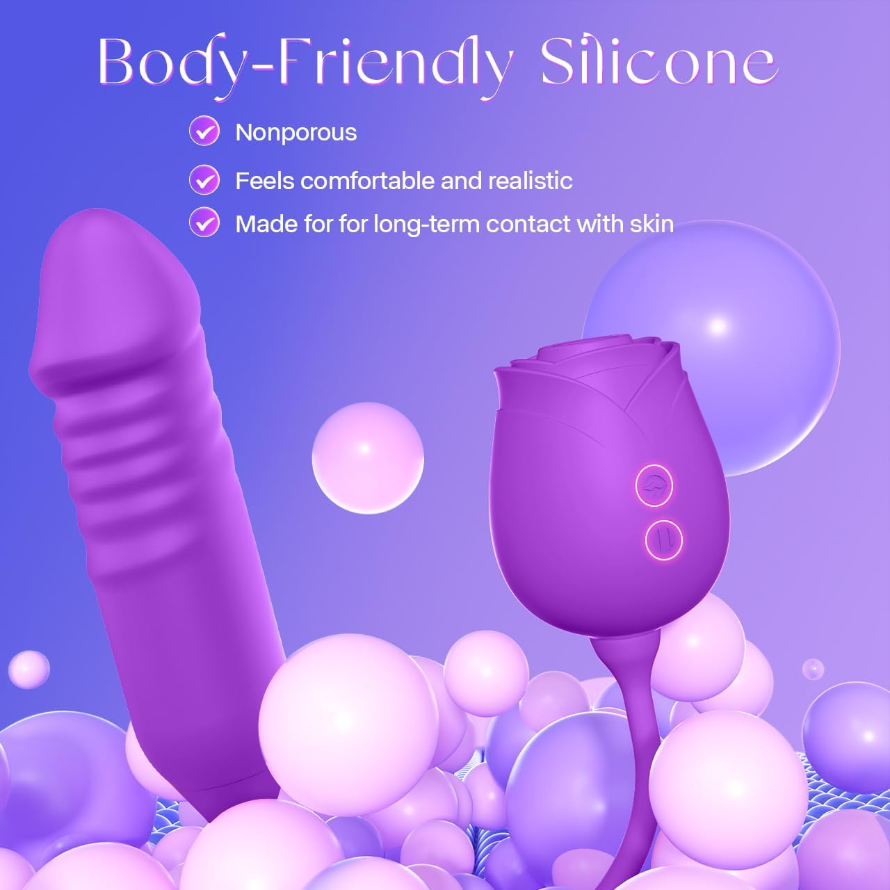 Smart Personal Wellness Massager – App-Controlled Silicone Device with 10 Multi-Mode Settings, AI Sync, Waterproof Design, Gentle Suction & Dynamic Motion Functions