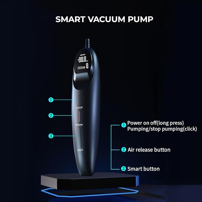 Personal Wellness Pump – Premium Electric Air-Pressure Device with Manual & Smart Modes, 9-Inch Ergonomic Cylinder & Comfortable, Adjustable Fit