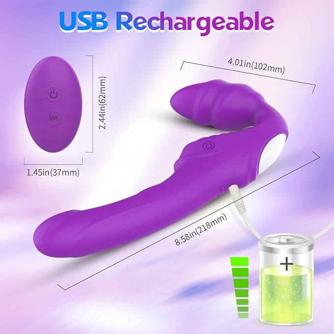 Personal Massager – Rechargeable Remote-Control Wellness Device with Soft-Touch Silicone, Dual-Action Comfort Design & Ergonomic Fit.