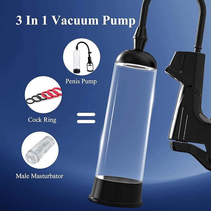 Personal Wellness Pump – Premium Manual Air-Pressure Device with 3 Support Rings, 2 Soft Silicone Sleeves & Ergonomic Comfort-Fit Design