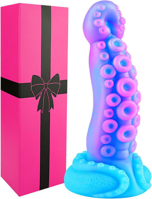 10" Silicone Fantasy Premium Extra-Large Silicone Fantasy Personal Wellness Massager  Flexible Body-Safe Silicone Design with Wide XL Construction, Hands-Free Suction Base, Unique Textured Finish, Waterproof-Friendly Build, and Durable Premium Materials.