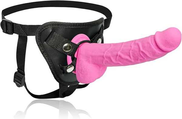 Wearable Wellness Companion – Premium Pink Liquid-Silicone Design with Adjustable Harness, Strong Suction Base, Solid Construction & Versatile 2-in-1 Comfort