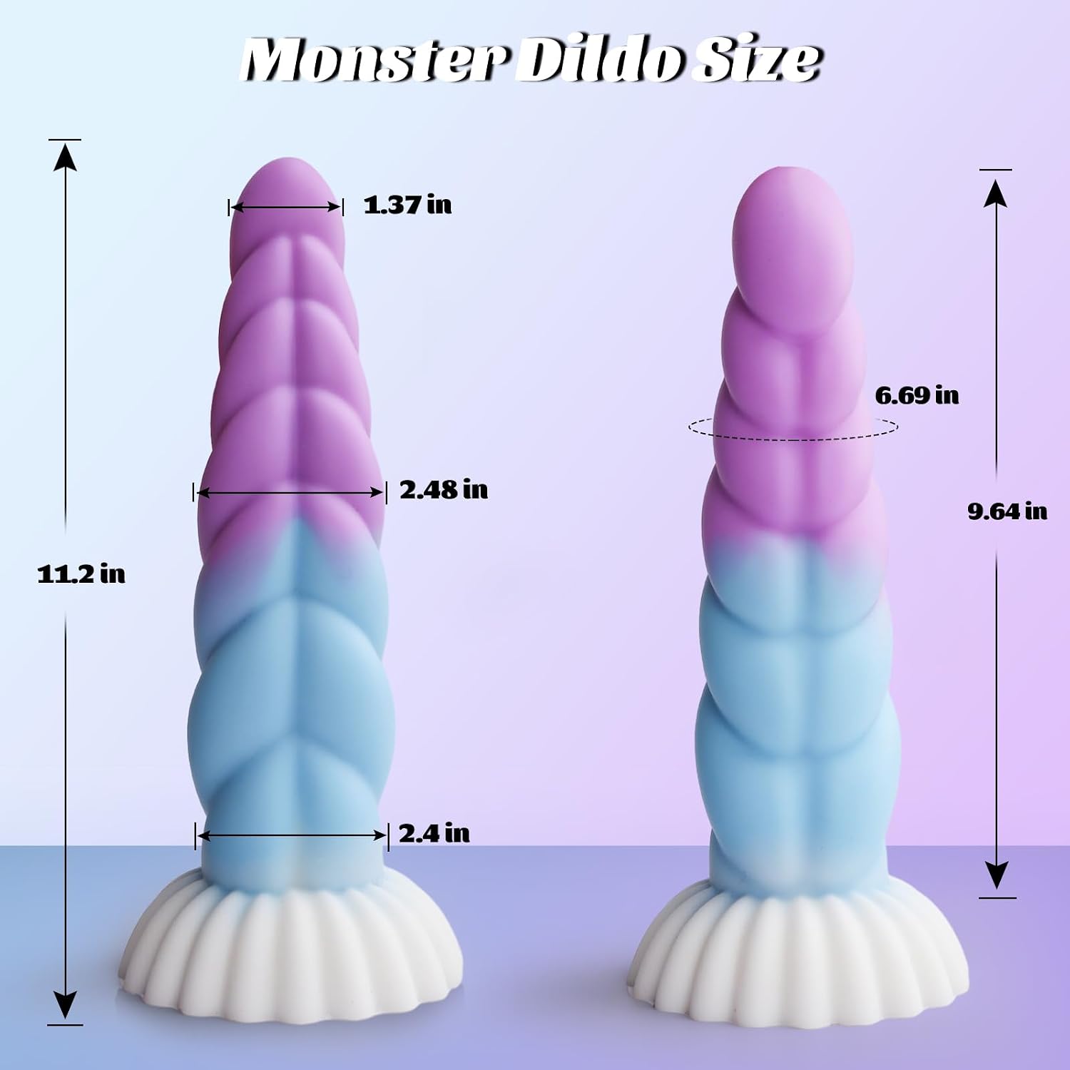 11.2" Premium Realistic Silicone Personal Wellness Massager  Extra-Long Flexible Body-Safe Silicone Design with Strong Suction Base, Ergonomic Form, Durable Construction, and Premium Smooth Finish.
