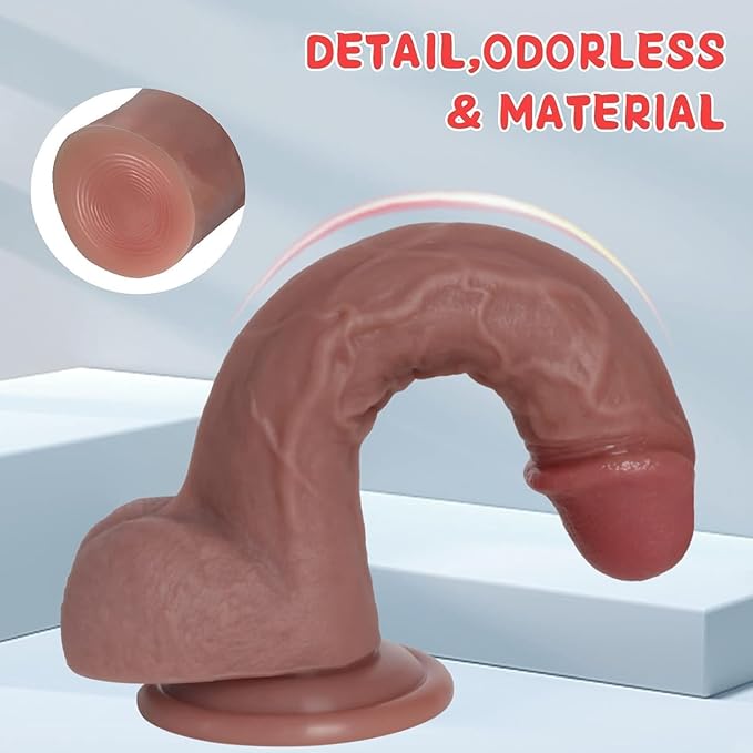 7.8" Personal Wellness Companion – Premium Liquid Silicone Design with Lifelike Soft-Touch Finish, Strong Suction Base, Ergonomic Profile & Hands-Free Stability