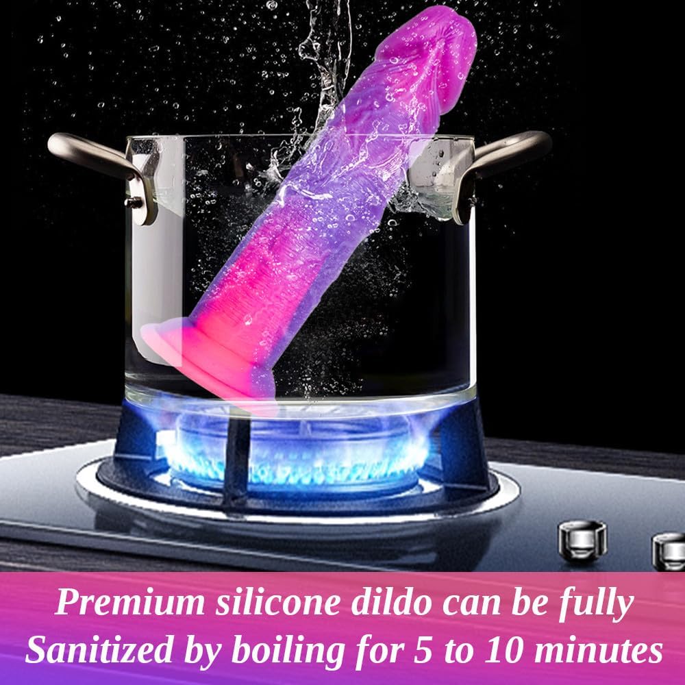 12" Soft Silicone # Premium Extra-Long Silicone Personal Wellness Massager  Realistic Ergonomic Design with Flexible Body-Safe Silicone, Hands-Free Suction Base, Comfortable Grip, and Durable Construction for a Premium Personal Care Experience.