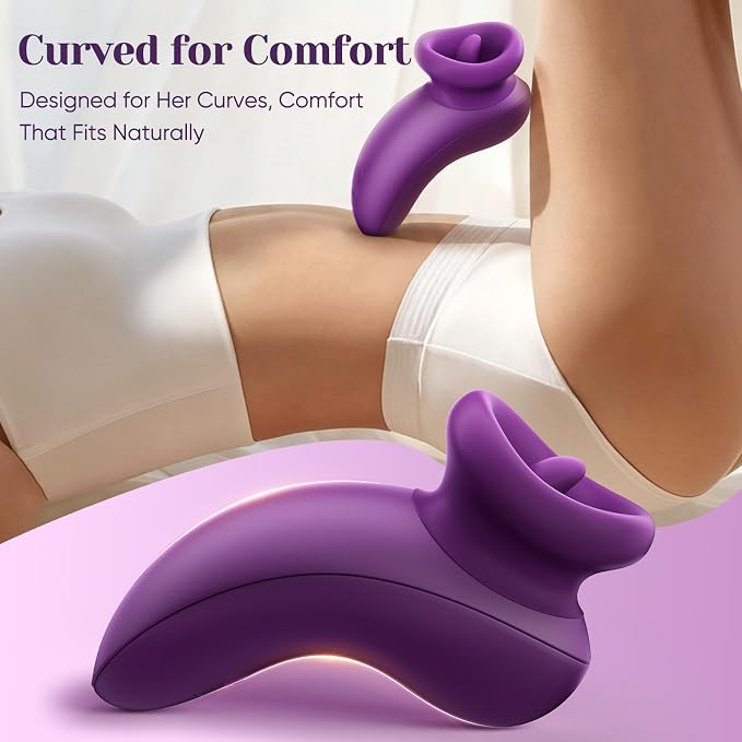 Tongue-Style Personal Wellness Massager – Quiet, Waterproof Silicone Device with Gentle Licking Motion, Multi-Mode Vibration, Portable Ergonomic Design & Easy-Care Finish
