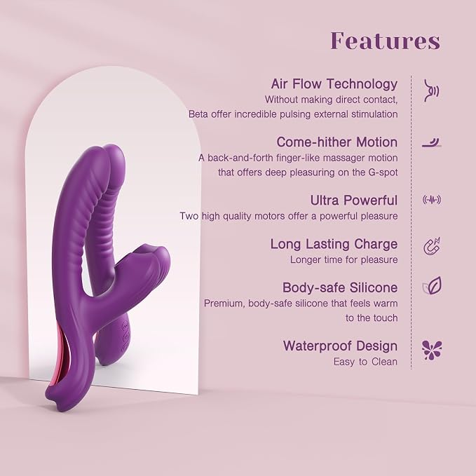 Personal Wellness Massager – Flexible Waterproof Silicone Device with 3 Gentle Suction Modes, 10 Vibration Settings, Dual-Zone Comfort Design & Ergonomic Fit
