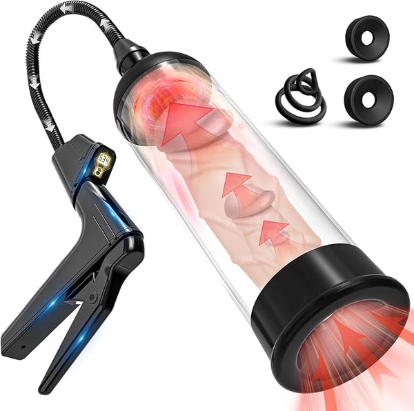 Personal Wellness Pump – Premium Manual Air-Pressure Device with 3 Support Rings, 2 Soft Silicone Sleeves & Ergonomic Comfort-Fit Design