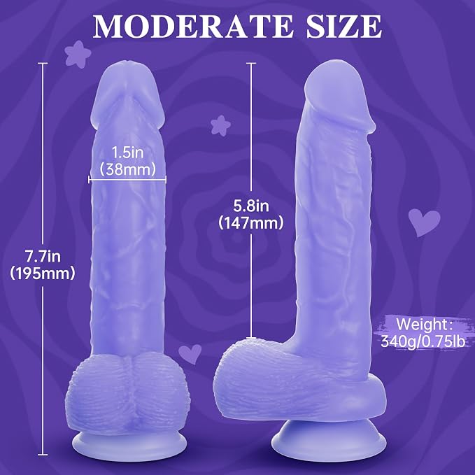 Personal Wellness Companion – Premium Soft-Touch Silicone Design with Strong Suction Base, Hands-Free Stability, Ergonomic 7.7-Inch Profile & Beginner-Friendly Comfort