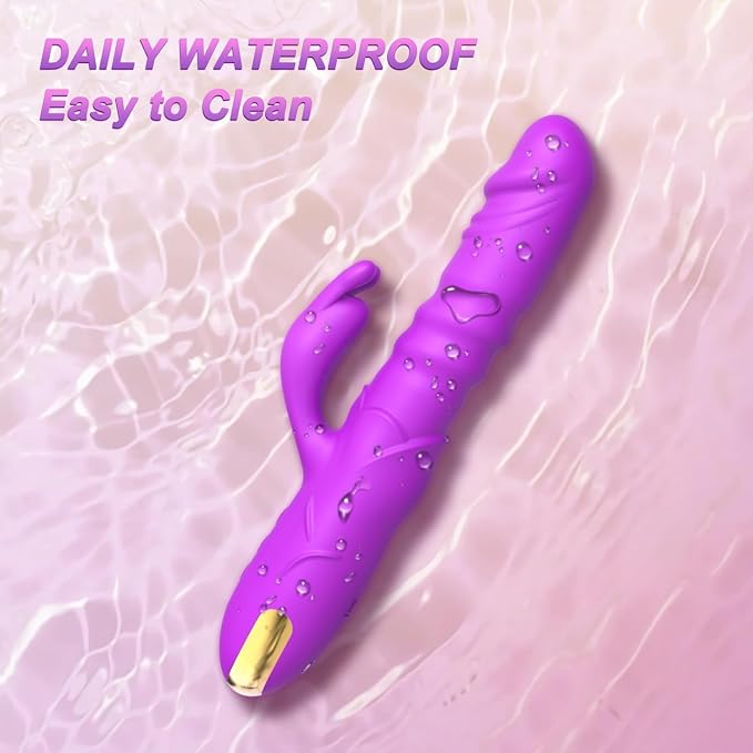 Rose Personal Wellness Massager – Waterproof Rechargeable Silicone Device with 3 Dynamic Motion & 10 Vibration Modes, Ergonomic Dual-Action Design & Premium Soft-Touch Finish