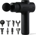 Massage Gun Deep Tissue, Handheld Neck Massager, Portable - 6 Adjustable Vibration Levels, Electric Back Massagers for Athletes, Home & Gym, Mothers Day Gifts (Black)