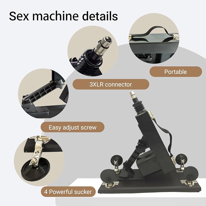 Automatic Personal Massager System – Multi-Attachment Wellness Device with 8 Interchangeable Accessories, Stable Suction Base, Adjustable Motion Control & Ergonomic Design