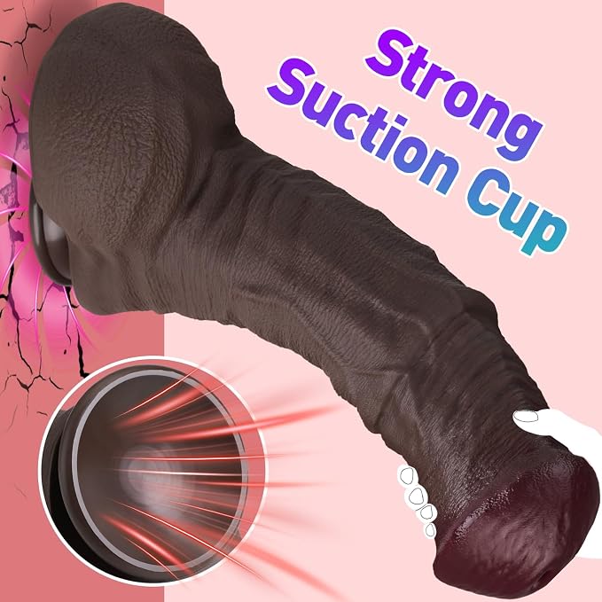 Premium Body Wellness Companion – Extra-Large Soft-Touch Silicone Design with Flexible Ergonomic Contours, Ribbed Texture & Stable Hands-Free Base