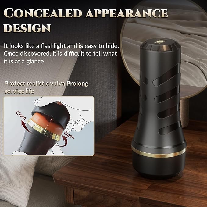 Personal Wellness Massager – Premium Soft-Touch Stroker with 7.5-Inch Textured Comfort Channel, Lifelike Flexible Interior, Ergonomic Grip & Portable Design