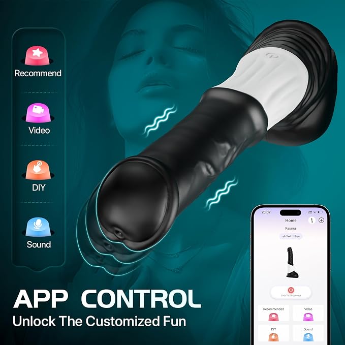 Personal Massager – App & Remote-Control Wellness Device with Dynamic Thrusting & Vibration Modes, Stable Suction Base, Ergonomic Design & Premium Soft-Touch Construction.