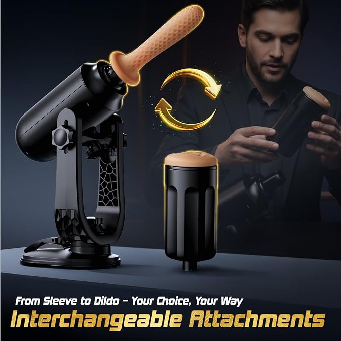 LuxeMotion Personal Wellness System – Automatic Hands-Free Device with 360° Adjustable Mount, 3 Dynamic Motion Modes & Interchangeable Comfort Attachments