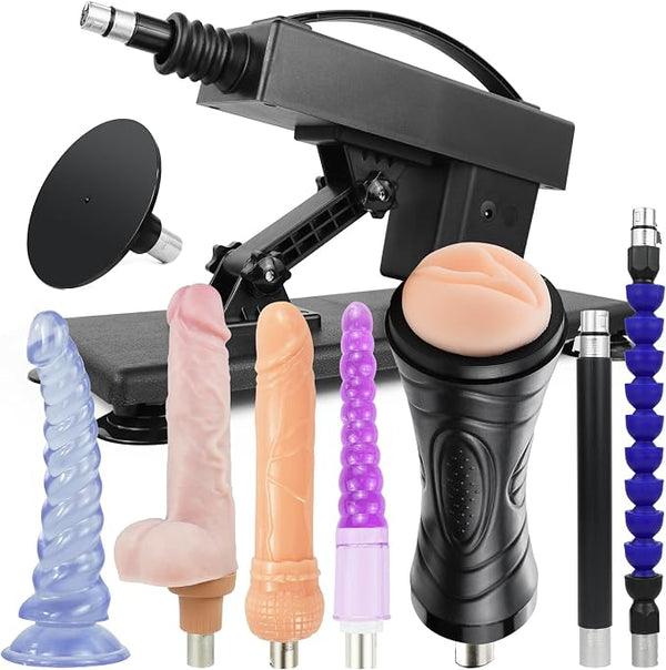Automatic Personal Wellness System – Realistic Soft-Touch Attachment with Dynamic Motion Function, 3XLR Accessory Support, Stable Suction Base & Adjustable Ergonomic Design
