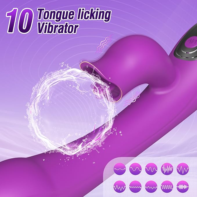 3-in-1 Personal Wellness Massager – Premium Rechargeable Device with 10 Multi-Mode Settings, Gentle Tongue-Style Motion, Targeted Comfort Design & Ergonomic Fit