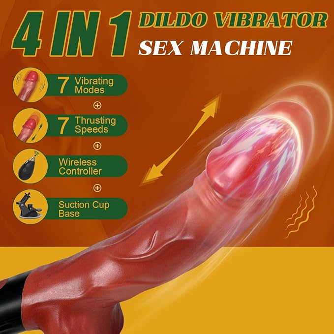 Personal Massager – Remote-Control Wellness Device with 7 Dynamic Motion & 7 Vibration Modes, Realistic Ergonomic Design, Soft-Touch Comfort & Adjustable Intensity