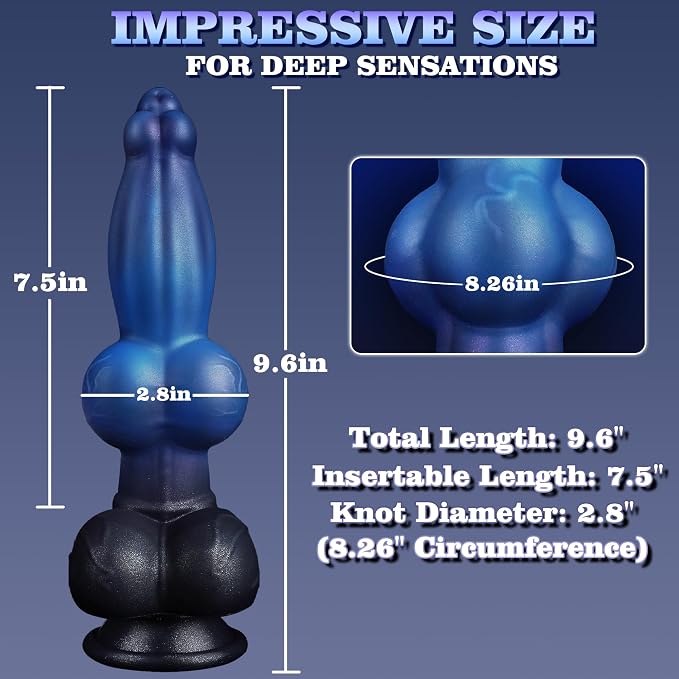 Fantasy Personal Wellness Companion – Premium Soft-Touch Silicone Design with Thick Knotted Contours, Stable Suction Base, Flexible Ergonomic Profile & Hands-Free Support