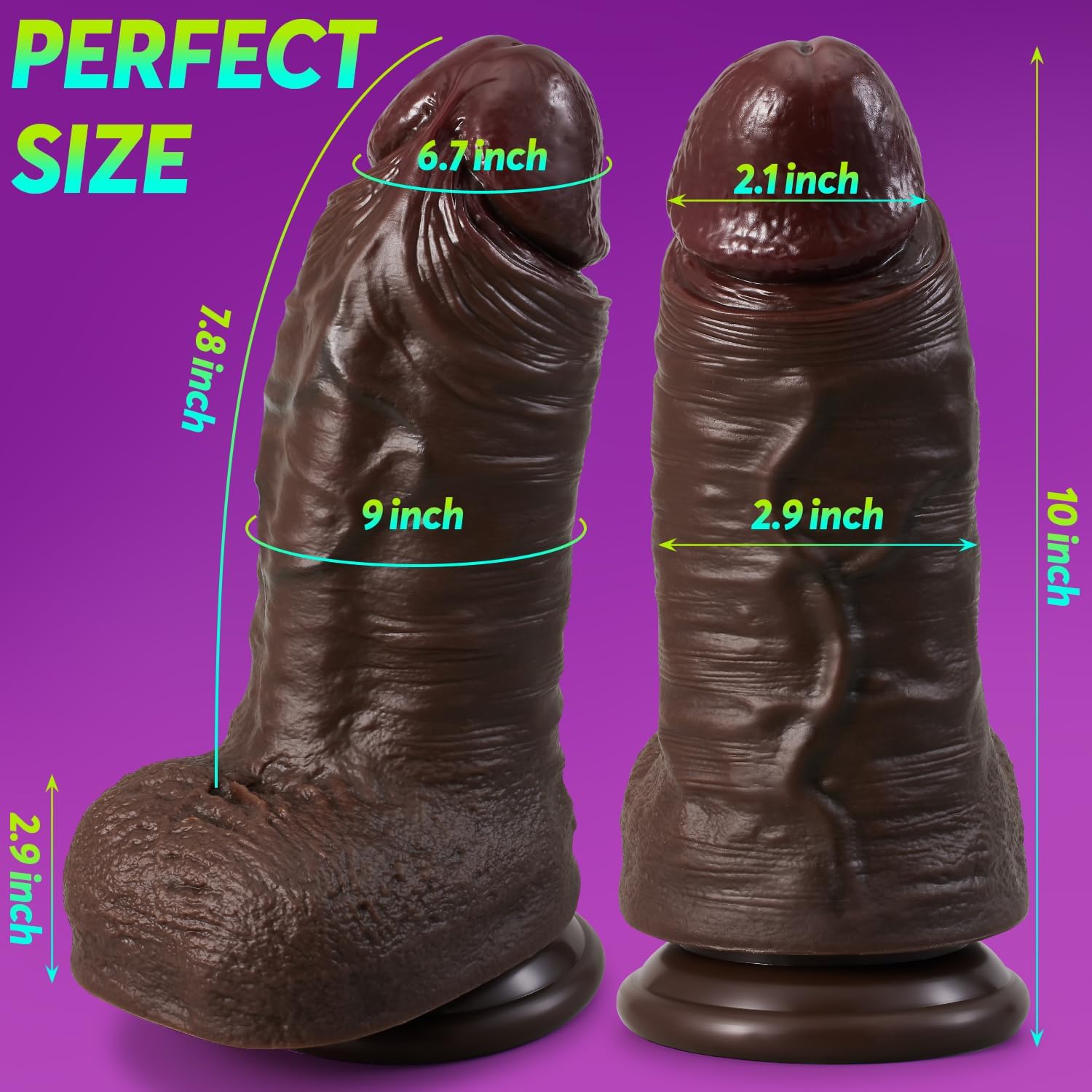 XXL Personal Wellness Companion – Premium Dual-Density Silicone Design with Extra-Thick Profile, Realistic Soft-Touch Finish, Strong Suction Base & Stable Hands-Free Support