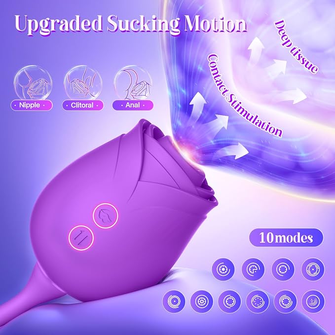 Smart Personal Wellness Massager – App-Controlled Silicone Device with 10 Multi-Mode Settings, AI Sync, Waterproof Design, Gentle Suction & Dynamic Motion Functions