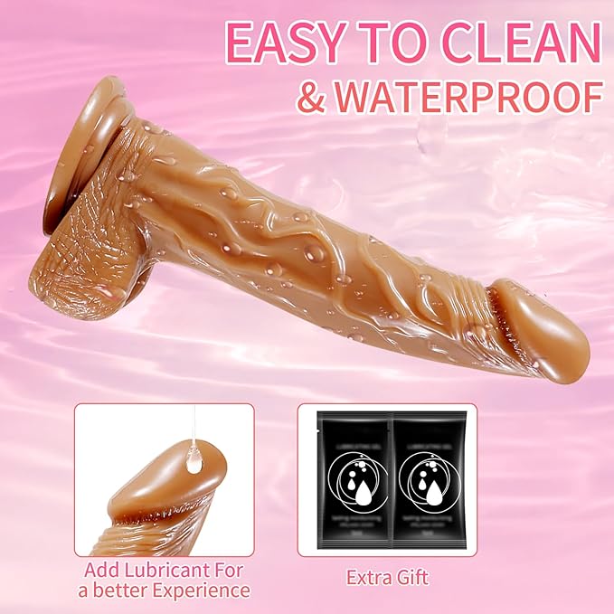 Wearable Personal Wellness Companion – Premium Body-Safe Silicone Design with Adjustable Harness, Strong Suction Base, Ergonomic Fit & Hands-Free Comfort – Brown