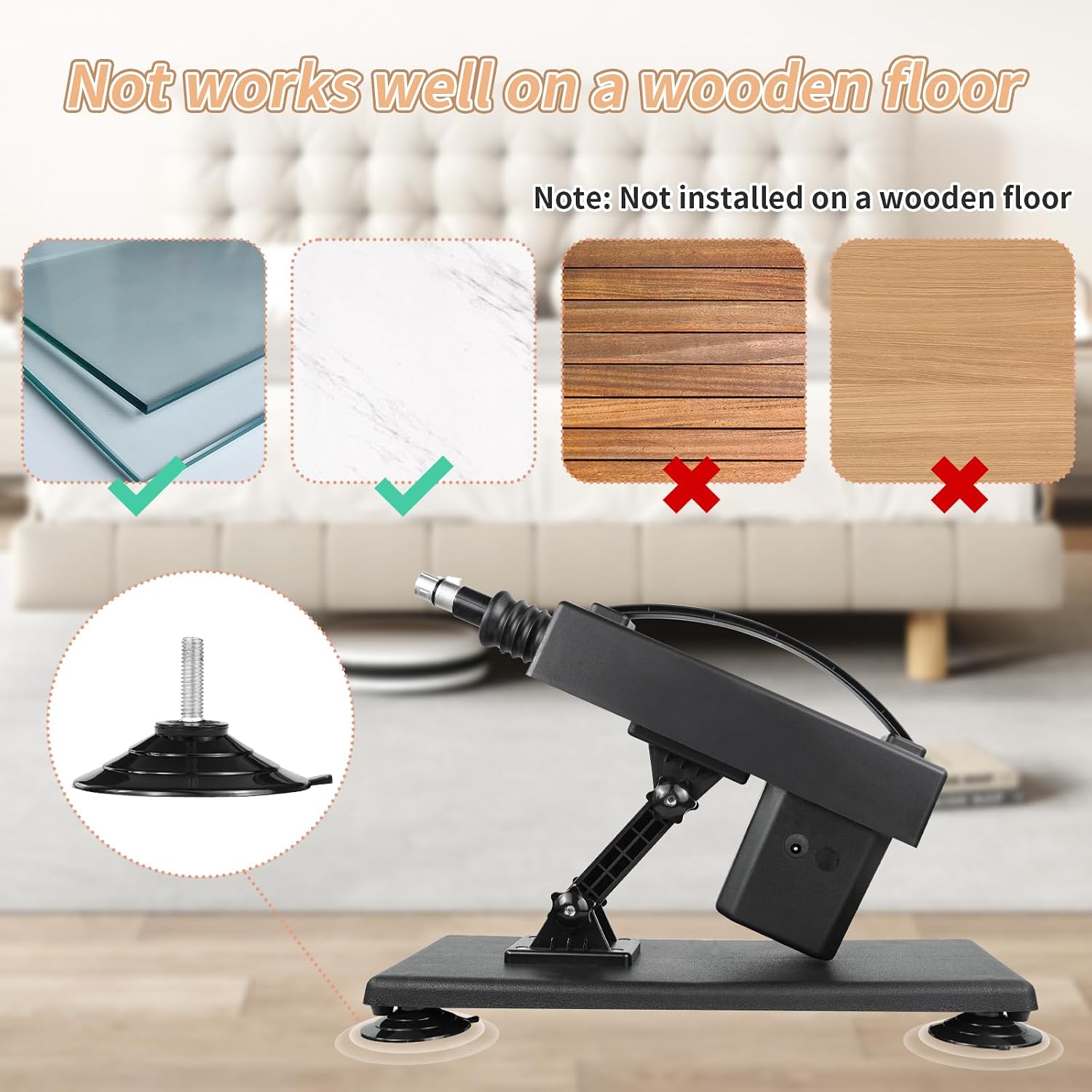 Automatic Personal Wellness System – Realistic Soft-Touch Attachment with Dynamic Motion Function, 3XLR Accessory Support, Stable Suction Base & Adjustable Ergonomic Design