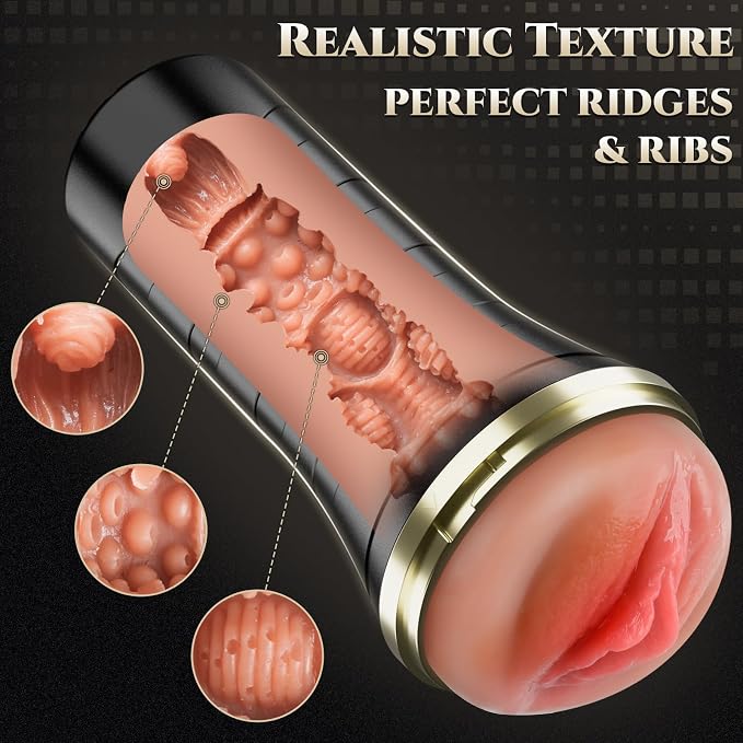 Personal Wellness Massager – Premium Soft-Touch Stroker with 7.5-Inch Textured Comfort Channel, Lifelike Flexible Interior, Ergonomic Grip & Portable Design