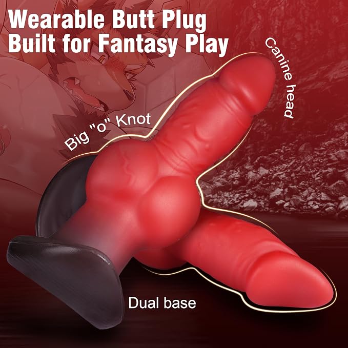 Personal Wellness Companion – Premium Soft-Touch Silicone Design with Ergonomic Contours, Secure Suction Base, Flexible Knotted Profile & Comfortable Fit.