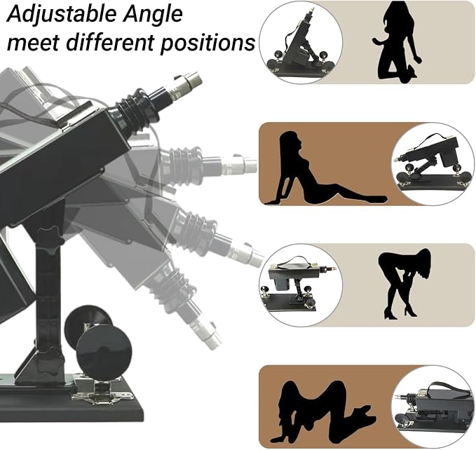 Automatic Personal Massager System – Multi-Attachment Wellness Device with 8 Interchangeable Accessories, Stable Suction Base, Adjustable Motion Control & Ergonomic Design