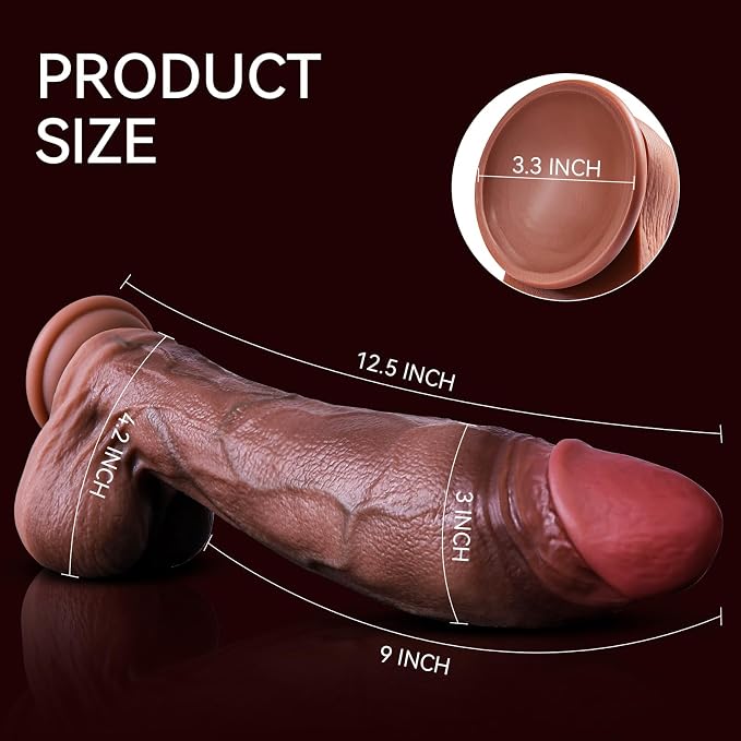 XXL Personal Wellness Companion – Premium Soft-Touch Silicone Design with Extra-Wide 3-Inch Profile, Realistic Skin-Like Finish, Strong Suction Base & Hands-Free Stability