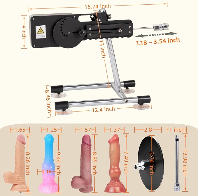 Smart Personal Wellness System – App & Remote-Controlled Device with 20 Dynamic Motion Modes, Vibration & Warming Functions, Metal Drive System and 6 Interchangeable Accessories