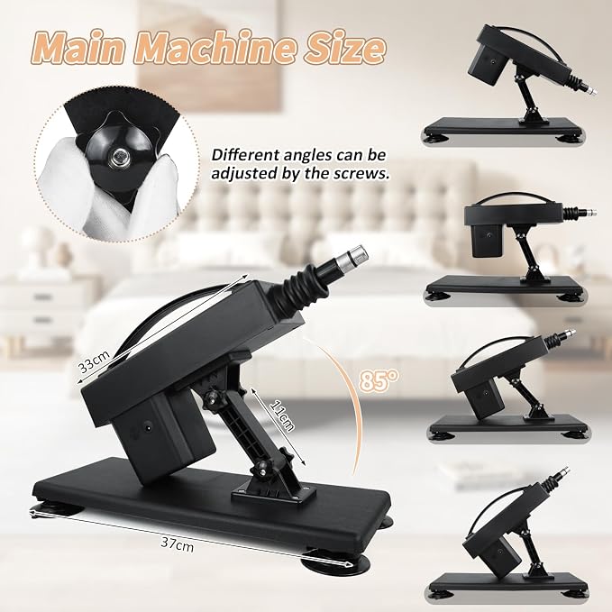 Automatic Personal Wellness System – Realistic Soft-Touch Attachment with Dynamic Motion Function, 3XLR Accessory Support, Stable Suction Base & Adjustable Ergonomic Design