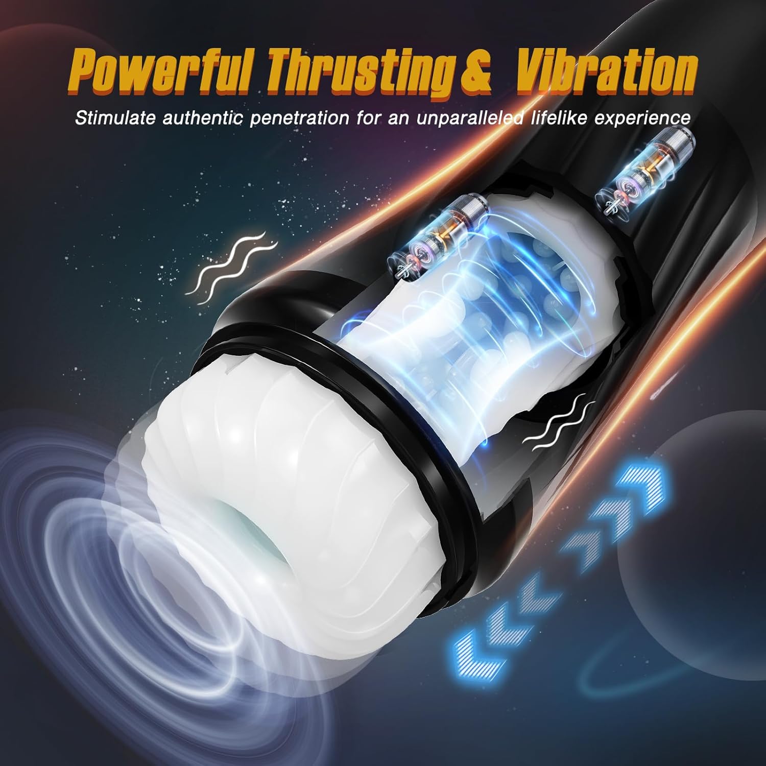 Automatic Personal Wellness Massager – Hands-Free Device with 3 Twisting, 5 Dynamic Motion & Vibration Modes, Gentle Warming Function, Soft-Touch Interior & Ergonomic Design