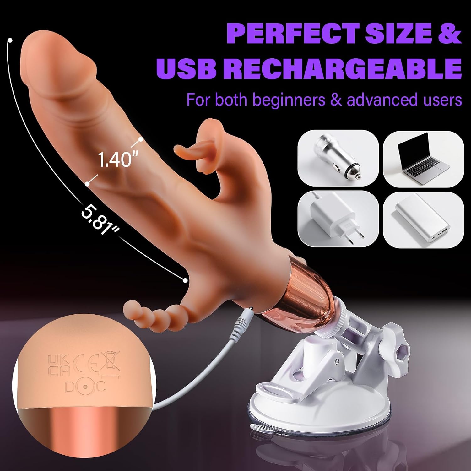3-in-1 Personal Wellness System – Remote-Controlled Device with 6 Dynamic Motion & 5 Vibration Modes, Detachable Suction Base, Multi-Zone Comfort Design & Adjustable Ergonomic Fit
