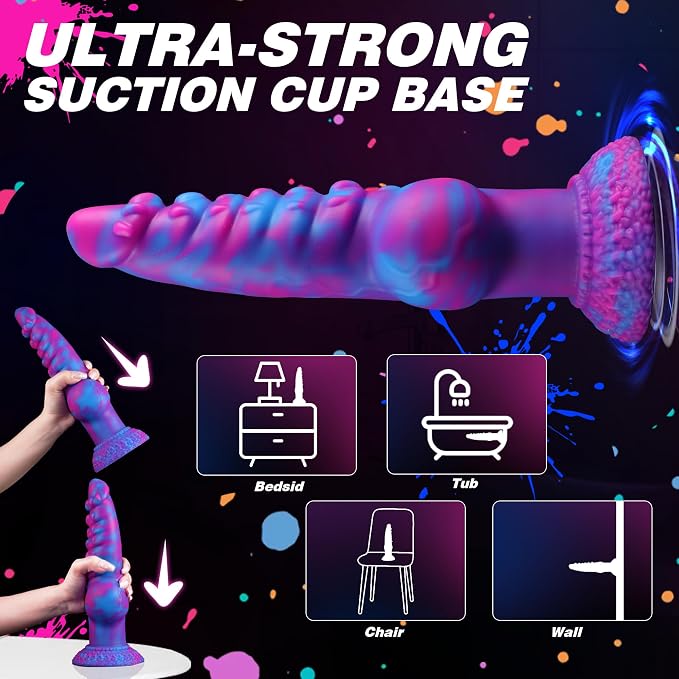 Premium Silicone Device with Dynamic Motion & Vibration Functions, Ergonomic Design, Soft-Touch Finish & Stable Hands-Free Support