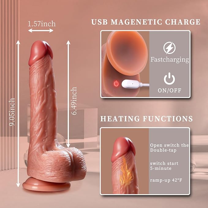 Personal Massager – Rechargeable Remote-Control Wellness Device with 9 Vibration Settings, 3 Dynamic Motion Modes, Gentle Warming Function & Ergonomic Design.